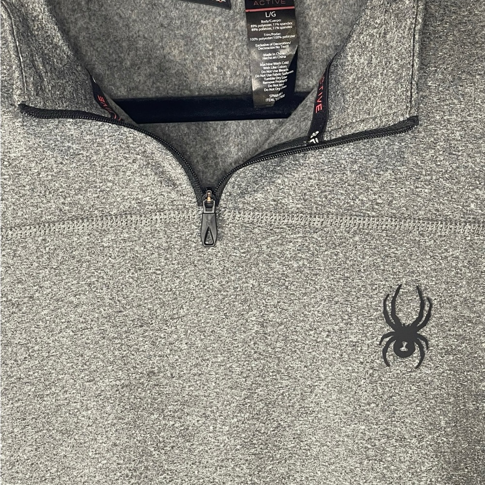 Spyder‎ performace pullover with 1/4 zip large - Picture 4 of 7